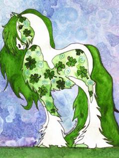 irish horse shamrocks