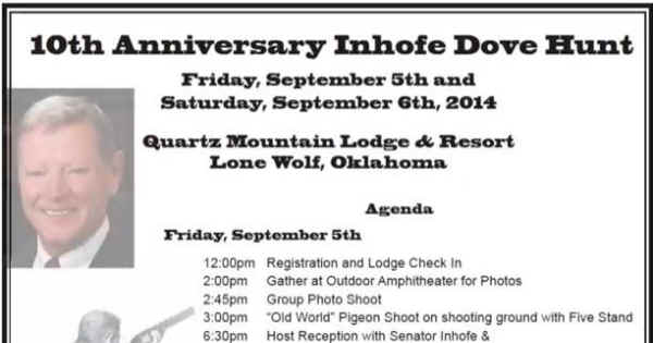 Inhofe pigeon shoot