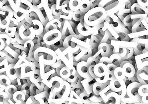 numbers collage