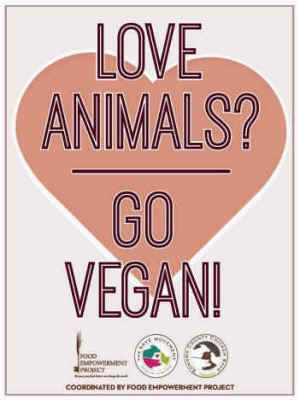 love animals go vegan