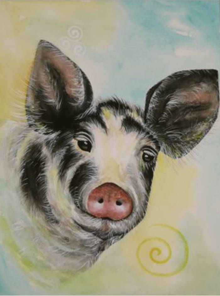 Pig art Madeleine Tuttle
