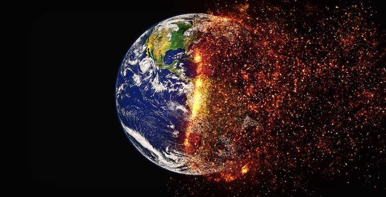 exploding earth