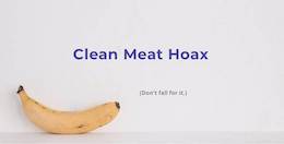 clean meat hoax
