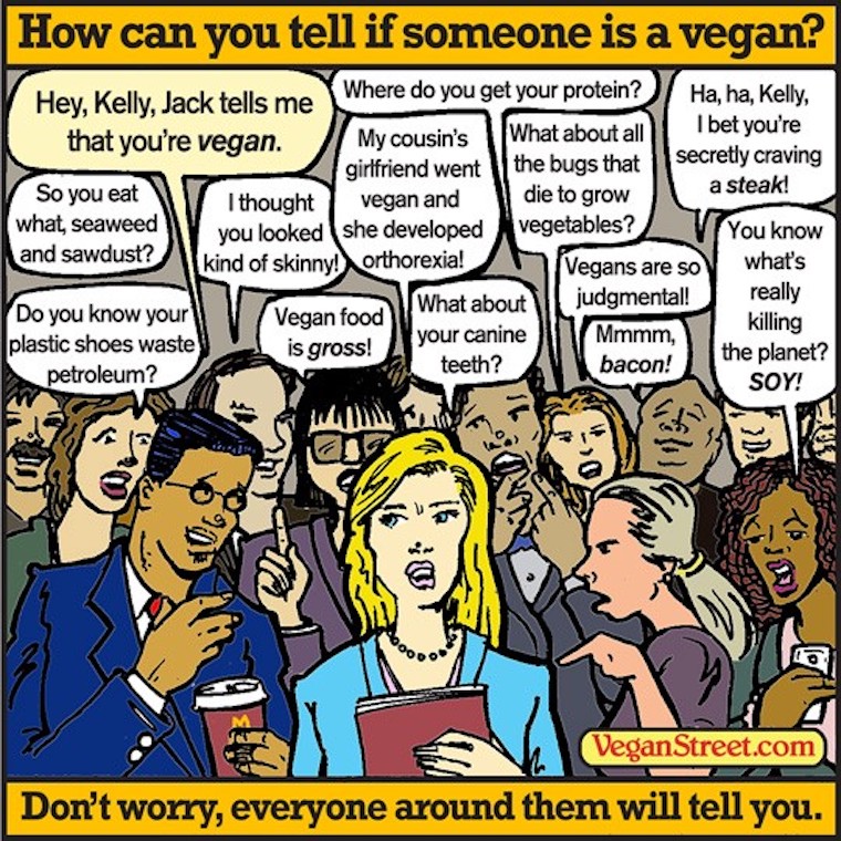 pushy vegans