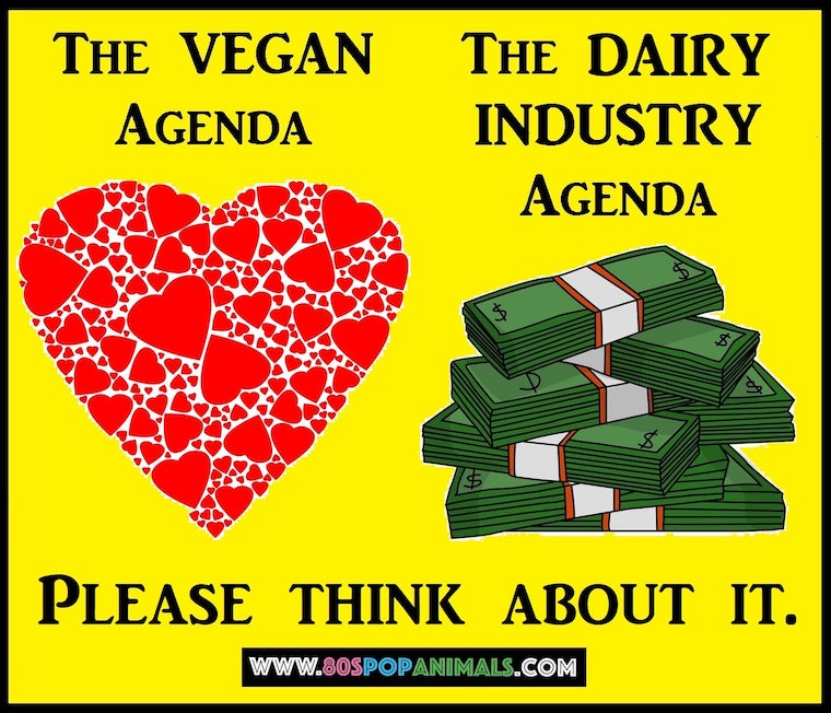 vegans vs. dairy