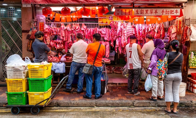 outdoor Chinese market