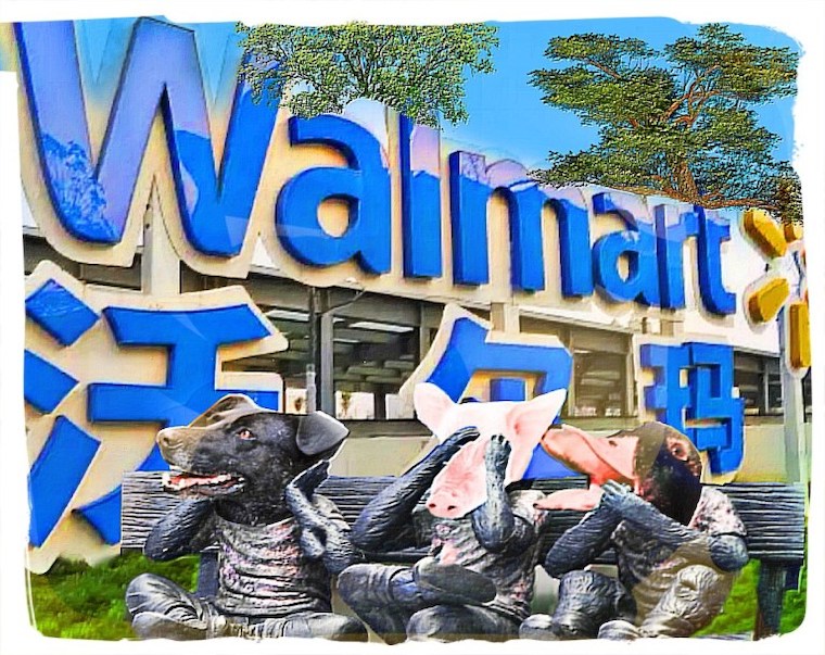 Walmart collage 3 monkeys