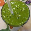 Smoothie with Cantaloupe Collard Greens and Bananas