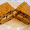 Peanut Butter and Banana Sandwich on Sweet Potato Raisin Flatbread