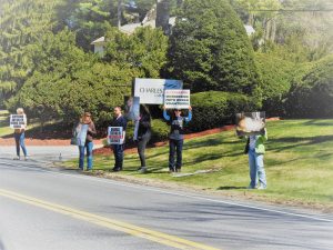 protesting animal testing