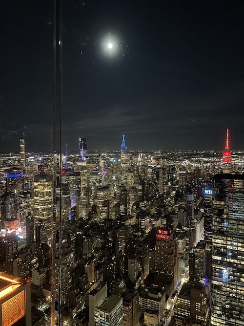 cityscape at night