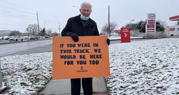 Regan Russell's father Bill