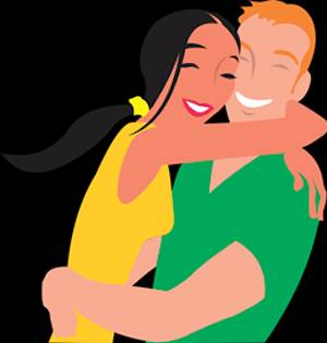 couple hugging
