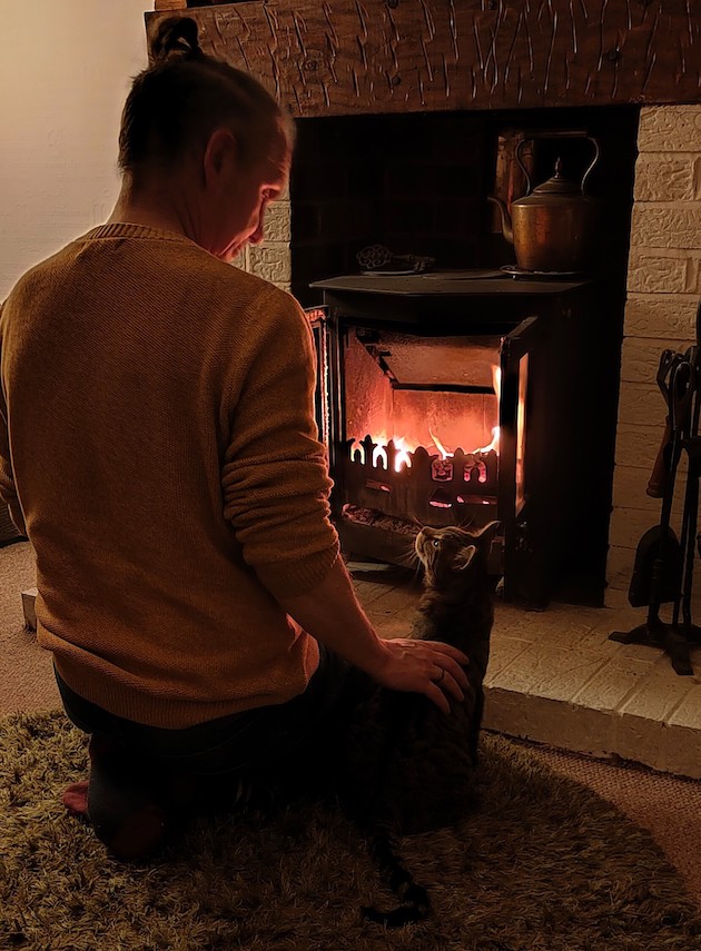 Rufus with J.H. Dickinson's husband