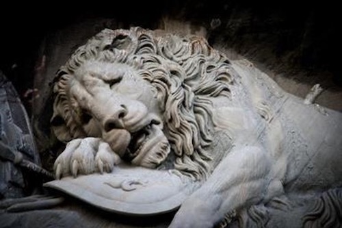 Lion statue