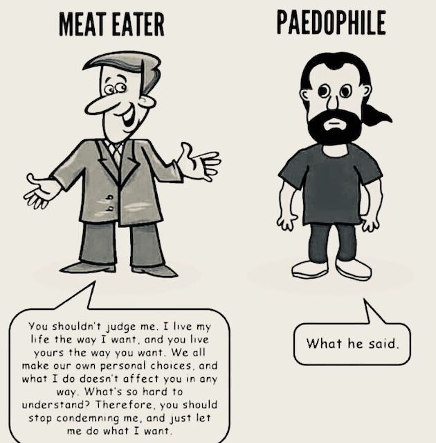 meat eaters paedophiles