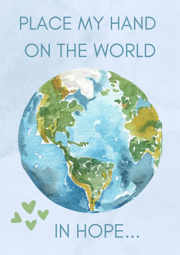 hands on the world