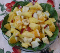 Apple Banana Orange Pineapple Romaine Fruit Salad