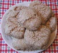 Bread - Rye and Whole Wheat Rolls with Sesame Seeds