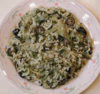 Swiss Chard with Olives and Brown Rice