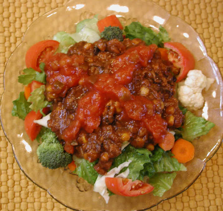Chili Salad Photo An allcreatures Vegan Recipe