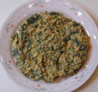 Collard Greens Rice Casserole with Un-cheese Sauce
