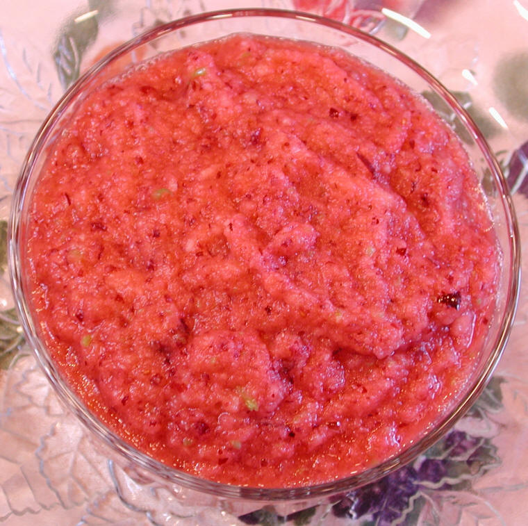 Cranberry Apple Sauce (Raw)