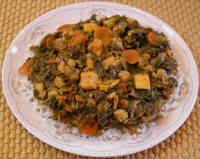 Kale, Sweet Potato, and Chick Pea Curry