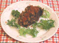 Lentil Loaf with Barbecue Sauce