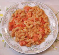 Macaroni and un-Cheese with Tomatoes
