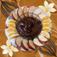 peanut butter carob fudge dip