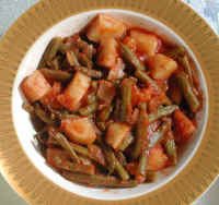 Potatoes and Green Beans - Greek Style