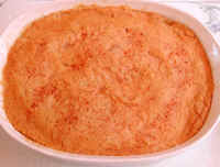 Potato Sauerkraut Casserole with Un-Cheese Chipotle Bean Sauce (spicy)