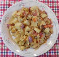 Red Potatoes Sauerkraut and Carrots