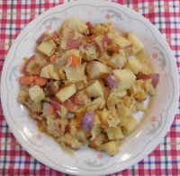 Red Potatoes Sauerkraut and Carrots