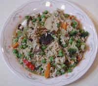 Rice - Chinese with Vegetables and Mushrooms