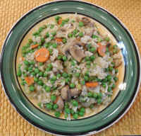 Rice, Peas, and Mushrooms (Chinese Style)