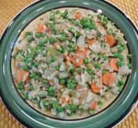 Rice, Peas, and Onions (Chinese Style)
