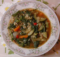 Green Jade Vegetable Rice Soup