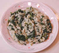 Spinach Rice - Hellenic Style