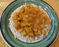 Sweet and Sour Butternut Squash (Indian Style)