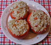 Tomatoes Stuffed (Greek Style)