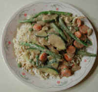 Vegetable Medley with Peanut Sauce