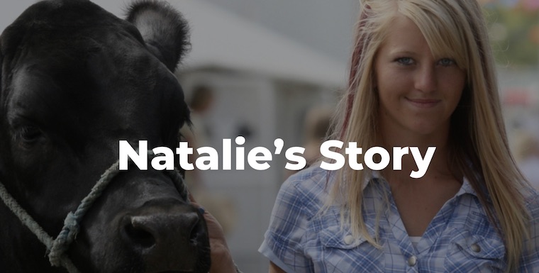 Natalie and Cow