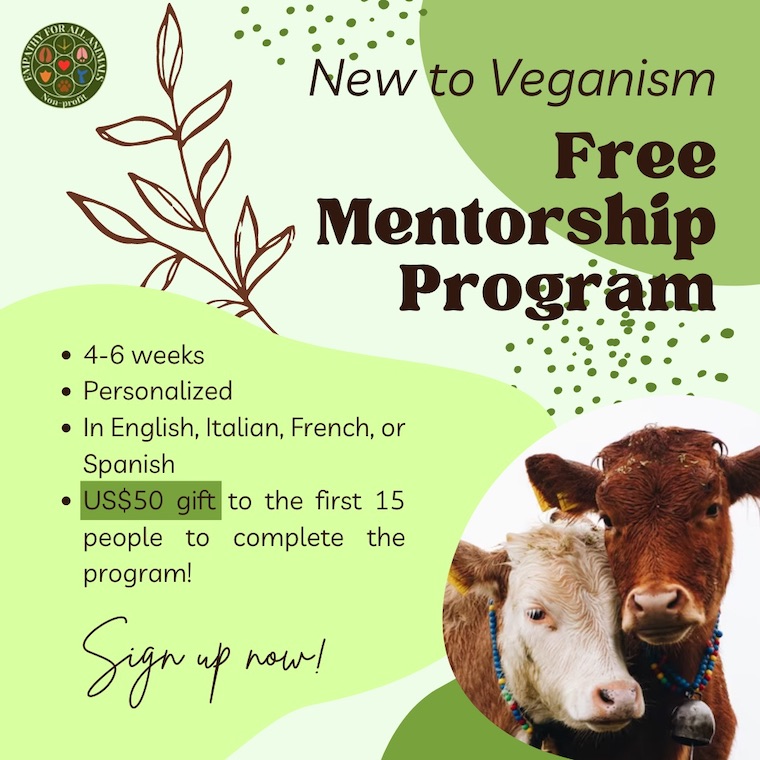 vegan mentorship program