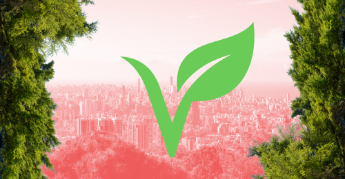 vegan symbol and Beirut