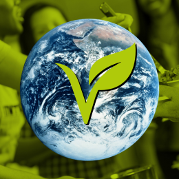 human serving food, Earth, and vegan symbol