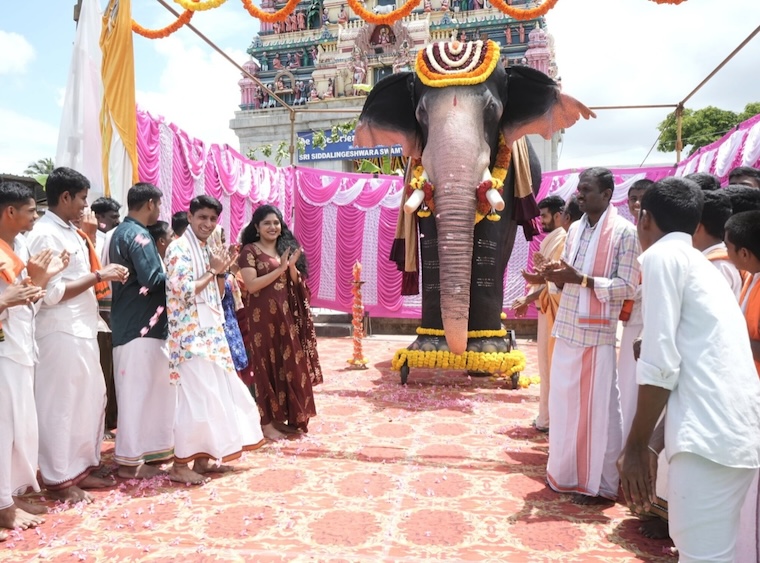 mechanical temple elephant