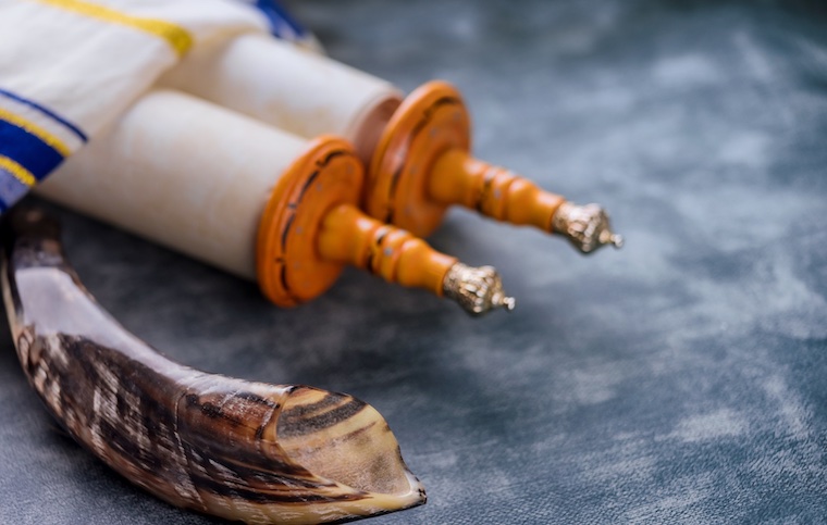 Torah scrolls