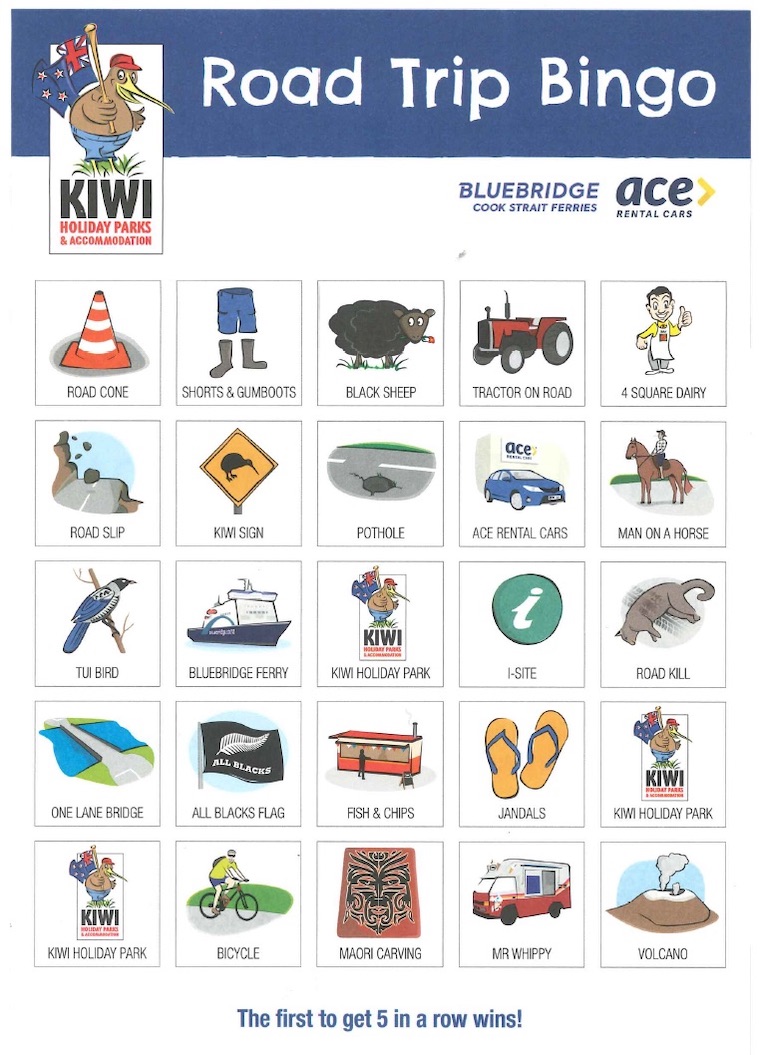 Road Trip Bingo